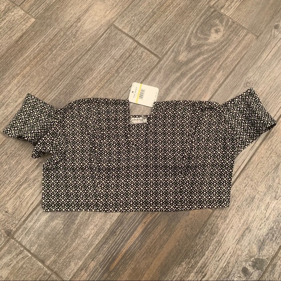 Free People Lucky Now Brami Off Shoulder Crop Top - Picture 6 of 11